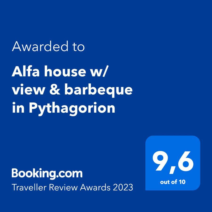 Alfa House W/ View & Barbeque In Pythagorion Villa Dış mekan fotoğraf